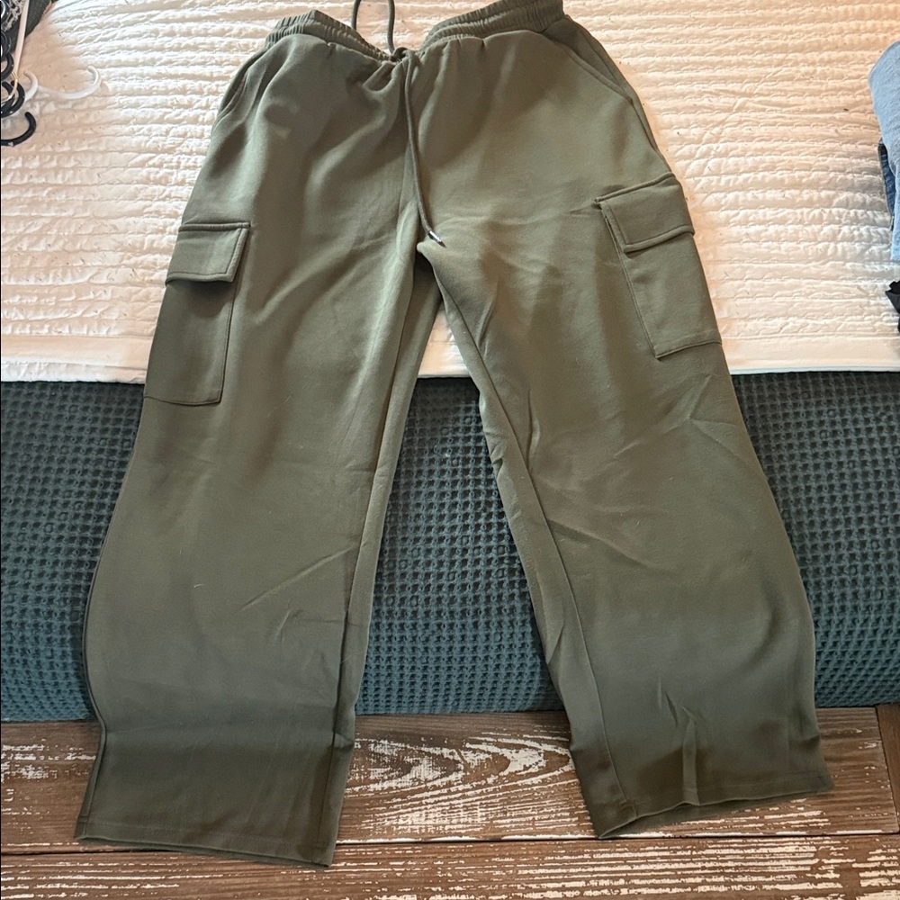 Amazon Olive Green Cargo Joggers